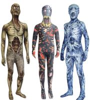 Scary Bloody Zombie Halloween Costume for Kids Skeleton Romp...