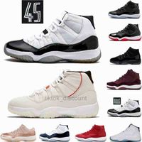 Выведены 11 11S Concord 45 Space Jam Snakes Mens Basketball Shouse Heyress Gamma Blue Snake Skin Hight Low Cut Sports Trainers Trainers