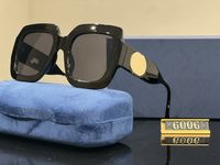 20223 Gafas de sol polarizadas contra el resplandor de la lente del escudo de remaches Sombras de los gafas de viaje de gafas grandes con caja6006