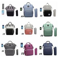 Diaper Nappy Bags Desinger Handbags USB Charge Mummy Backpac...