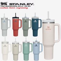 With Stanley Logo Quencher H2. 0 40oz Stainless Steel Tumbler...