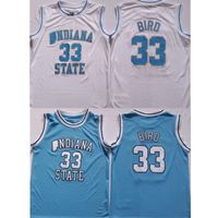 Team Nike NC Larry Bird #33 Indiana State Sycamores NCAA Basketball Jersey  Sz LG