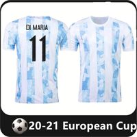20 21 Argentina European Cup Soccer Maglie commemorative Edizione a casa in trasferta per uomini kit kit dybala calcio camicia da calcio Aguero Maradona Jersey Camiseta