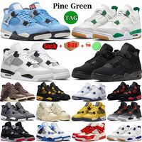 Nike Air Jordan 4 Airs Jorden 4s Off White AJ Retro 4 4s Basketball Shoes Men Trainers Jumpman 4s Sports White Oreo Sneakers Military Black