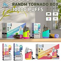 Оригинальные одноразовые сигареты Fumot Randm Tornado Box 10000 Puffs с 850 мАч аккумуляторной аккумулятор
