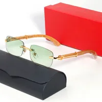 Óculos de sol para mulheres Designer de homens de verão Carti Glasses estilo anti-ultravioleta retro vintage lente polaroid lente óculos de moldura óculos sem moldura Gafas para el sol de mujer