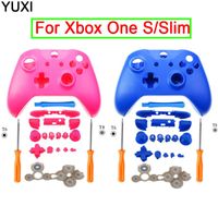 Игровые контроллеры джойстики Yuxi для Xbox One Slim Matte Shell замена полных кнопок мод контроллер Controller Custom Cover S