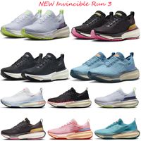 Top Invincible Run 3 Marathon Running Shoes Designer Fly Black White Pink Navy Black Blue Men Mujeres Al aire libre Tamaño 36-45