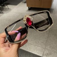 Солнцезащитные очки 2023 квадратные барокко женщины кристаллы сексуальные девушки солнцезащитные очки