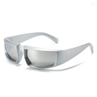 Óculos de sol 2023 One Punk Personalidade de moda feminina PC Óculos de sol PC de alta qualidade