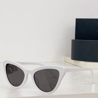 Óculos de sol unissex unissex de verão gato de gato Óculos de sol para mulheres designers masculinos de óculos casuais uv400 com caixa original pr01