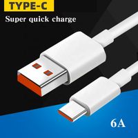 6A USB Type C Data Cable 1M 3FT Android Fast Charging Cord C...