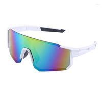 Солнцезащитные очки 2023 Европейские и американские одногорежие-велосипедные головые ослепительные мужские