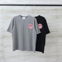 Camisetas para hombres Tamilla diseñadora de verano letra bordado de manga corta hombres camiseta pareja camisetas