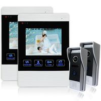 Teléfono de la puerta de video Homefong Wired Doorphone Intercom Sistemas de 4 '' Monitor de 4 pulgadas con imagen Función de grabación de MemoryVideo