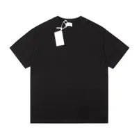 Primavera y verano nuevas Camisetas Tops impresas Imprimida de algod￳n de algod￳n de manga corta Material importado de tela de algod￳n impresa para hombres y mujeres