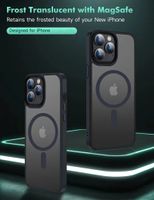 Case di lusso magnetico per cassa di telefono di ricarica wireless MagSafe per iPhone 14 13 11 Pro Max Plus Cover di shock opaco trasparente