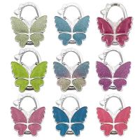 Haken Schmetterling Handtasche Hanger Glossy Matt Butterfly Faltbarer Tisch für die Tasche Geldbeutel neu
