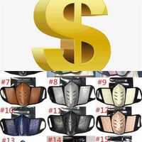 Designer Luxury Leather Face Masks Unisex Cartoon Mask Ostri...