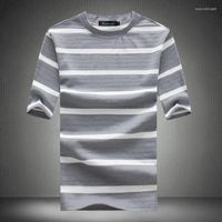 Мужские рубашки T 2023 Рубашка мужская o-образная линия Дизайн линии летние модные футболки свободно прохладные для мужской футболки M-5xl Drop
