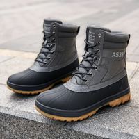 Zapatos de seguridad talla grande 47 hombres al aire libre botas de invierno botas de nieve para hombres botas de trabajo de entrenamiento impermeable resistente a los zapatos de invierno calientes 230203