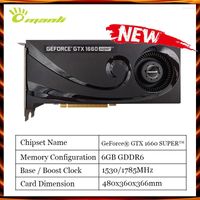 Schede grafiche Manli GeForce GTX 1660 Super 6 GB Distributi di calore con ventilatore a ventola GPU 192bit DDR6