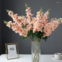Dekorativa blommor 2pc 3D Real Touch Delphinium Artificial Flower Moisturizing Hyacinth Fake for Home Wedding Event Deco Arrangemang