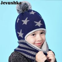 Caps Hats Winter Kids Hat Pom Knit Beanie Hats for Baby Boy ...