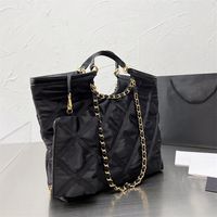 Yüksek kaliteli siyah tote çantalar büyük kapasiteli denim kapitone tasarımcı alışveriş çantası çanta kadın moda omuz çantası messenger retro 2036