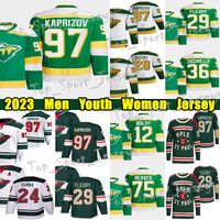 Reverse Retro Hockey Kirill Kaprizov Jerseys 29 Marc Andre Fleury Jared Spurgeon Marcus Foligno Kevin Fiala Mats Zuccarello Matt Dumba Joel Eriksson Winter Classic From Top_sport_mall, $17.06