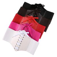 Cinture 2023 Corsetto femminile Solido colore Cummerbunds Attratto Cummerbunds con cintura da donna della moda con coulisse