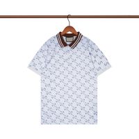 Diseñador Mens Polos de manga corta Nuevas camisas casuales de primavera y verano Hombres de hip-hop de la calle Patrón de impresión de camiseta casual