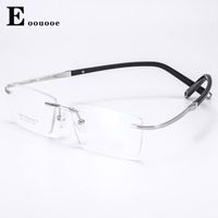 Sonnenbrillen Frames reine Titangläser -Rahmen für Männer Randlosen Vorschriften Oculos Eyewear Gafas Monturas de Lentes Hombre Mode