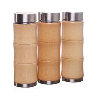 420 ml Original Bambus Tumbler mit Tee -Infuser und Sieb Edelstahl Wasserflasche Doppelwand Vakuum Isoliert