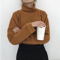 Kadınlar için Kadın Sweaters Baharda Steat Sweater Bahar Sonbahar Örme Jumper Sıradan Gevşek Gevşek Uzun Kollu Külot Kadın Kamaraları '