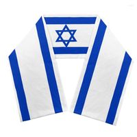 Eşarp İsrail Scarf Ücretsiz Özel Yapım Takım Logosu ISR Ülke Arap Ulus Yahudilik İbranice Arap Bayrak Baskı Po Headgear