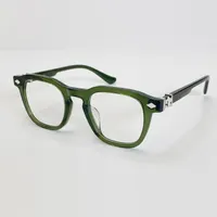 Горячая роскошная дизайнер chr Оптические солнцезащитные очки для мужчин мужская женщина солнцезащитные очки для женщин тяжелый процесс прозрачный зеленый рамный радиационный радиационный
