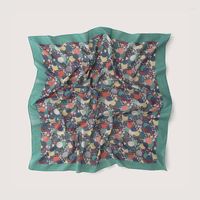 Lenços de lenços multicoloridos com estampa geométrica xale de algodão de algodão feminino moda feminina hijab bufanda 100 100cm