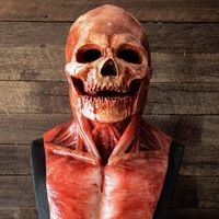 Party Masks Full Head Skull Casque Horreur Helloween Cosplay Bloody Déguste Rot Face effrayant Masque Terreur Er fin 230206