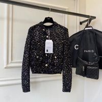 2022 Женский винтажный дизайнер твидовый пиджак