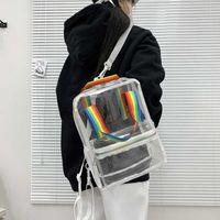PVC transparent backpack PVC BACKPACK PVC schoolbag Waterpro...