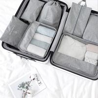 Depolama torbaları 7 PC/Set Seyahat Organizer Düzenli Torbalar Giysiler Ayakkabı Bavul Paketleme Set Kılıfları Taşınabilir Bagaj