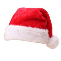 Noel dekorasyonları peluş şapka kış sıcak yüksek dereceli yetişkin kalınlaşan büyük top yumuşak