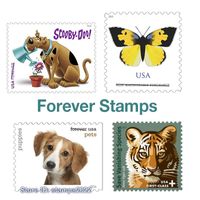 2022 FRIST CLASSE US U.S. Forever 60-Cent Animal Booklet de 20 Post Office Mail Enveloppes Lettres Post Carte de diffusion de diffusion Fournitures Invitations