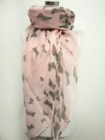 Bufandas 10pcs/lot Moda mariposa bufanda larga cabeza de animal damas cálidas para mujeres