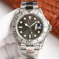 Automatic Watch Oyster Bracelet Watches With Gray Dial Mecha...