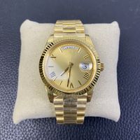 Men Full Gold Watches With Diamonds Arab Number Mens Watch 4...