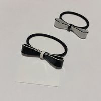 Feestgeschenken mode zwart -wit acryl haartouw rubberen bands populaire hoofdaccessoires in Europese en Amerikaanse landen
