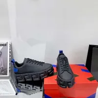 Dimensioni US12 Greca Labirinto scarpe sneaker casual con sede da uomo con la sola con sola con la piattaforma di pelle di pelle di pelle sportiva scarpa da uomo più recente alla moda allenatori traspiranti 12