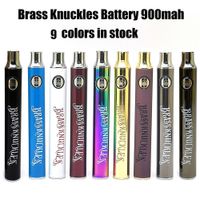Батарея батареи Brass Bigles Bk 900mah Vape напряжение регулируется с помощью предварительного нагрева 9 Colors E Cigarette Pen Usb Charger